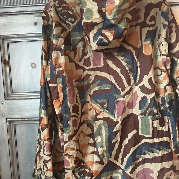 Patagonia Houdini Windbreaker Running Jacket XL Thriving Planet Cone Brown - Picture 9 of 10